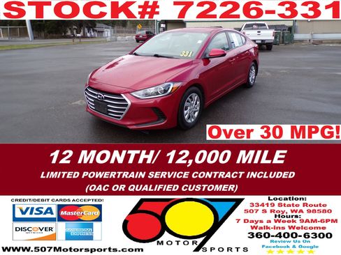 Used 2017 Hyundai Elantra SE image 1