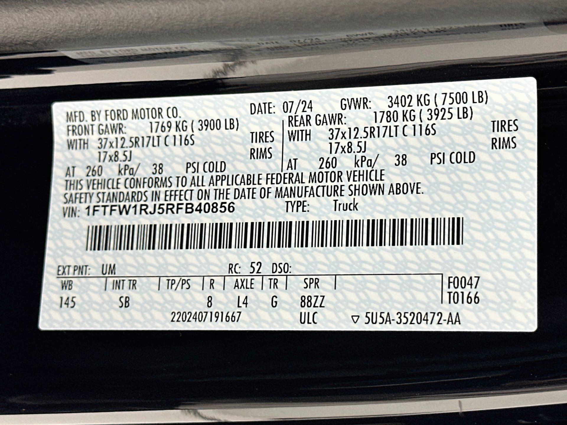Used 2024 Ford F150 Raptor w/ Equipment Group 803A Raptor R AWD/4WD image 34