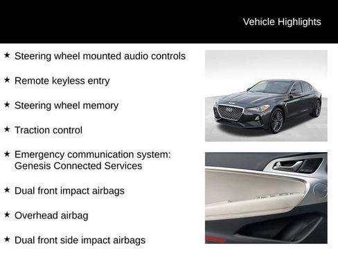 Used 2019 Genesis G70 3.3T Advanced w/ Elite Package image 14