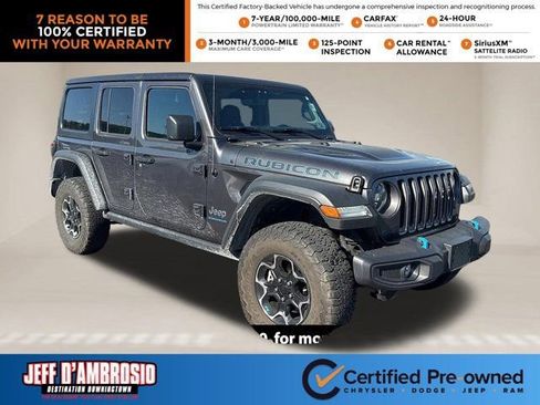 Certified 2023 Jeep Wrangler Unlimited Rubicon 4xe image 1