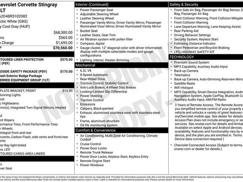 Used 2024 Chevrolet Corvette Stingray Coupe RWD image 39