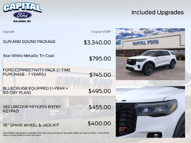 New 2026 Ford Explorer ST w/ Sun And Sound Package AWD/4WD image 5