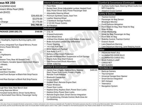 Used 2024 Lexus NX 250 FWD w/ Towing Package (2000 Lbs) image 28