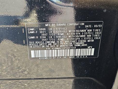 Used 2023 Subaru Ascent Onyx Edition Limited image 14