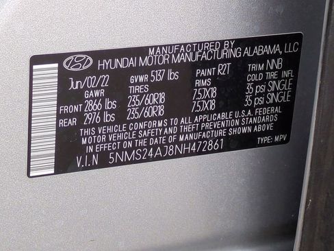 Certified 2022 Hyundai Santa Fe SEL image 30