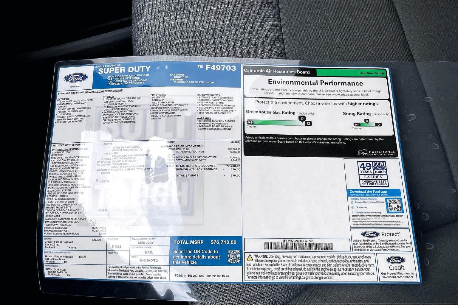 New 2026 Ford F250 XLT w/ XLT Premium Package AWD/4WD image 19