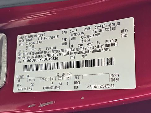 Used 2018 Ford Escape Titanium AWD/4WD image 43