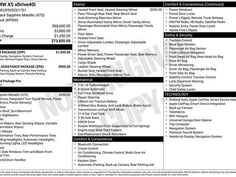 Used 2025 BMW X5 xDrive40i w/ Premium Package image 40