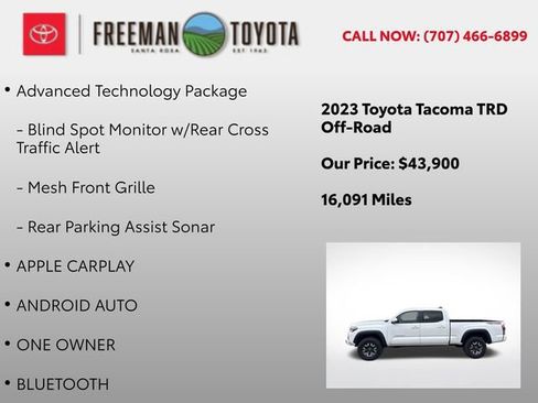 Used 2023 Toyota Tacoma TRD Off-Road w/ Advanced Technology Package AWD/4WD image 5