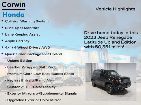 Used 2023 Jeep Renegade Latitude AWD/4WD image 6