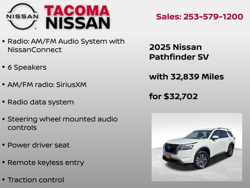 Used 2025 Nissan Pathfinder SV AWD/4WD image 6