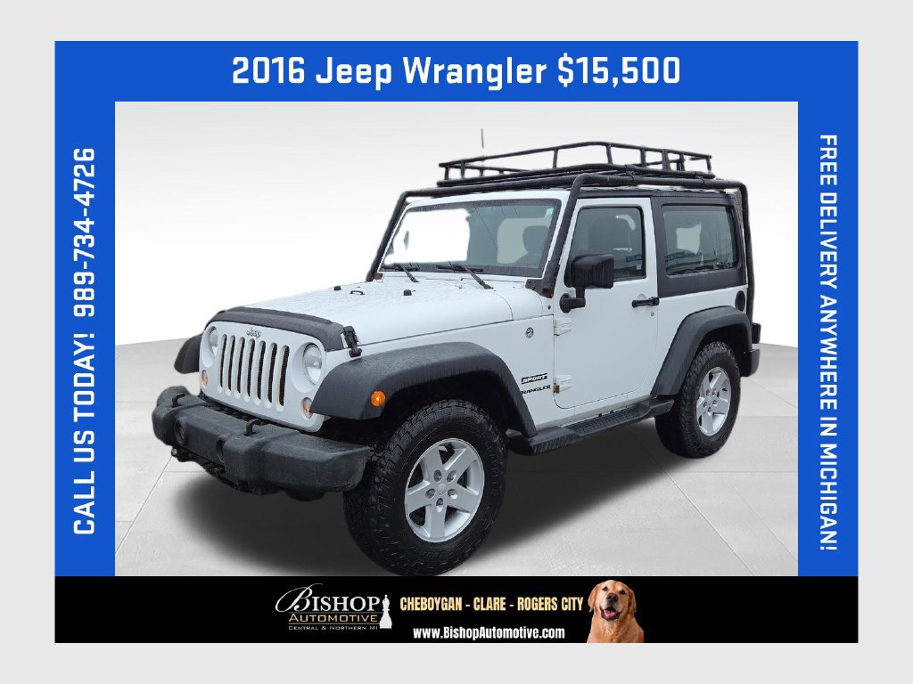 Used 2016 Jeep Wrangler Sport w/ Quick Order Package 24S AWD/4WD 360° Tour