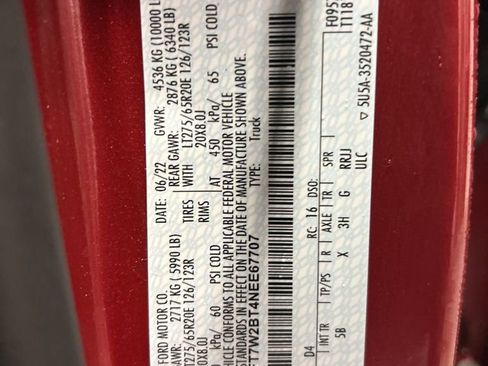 Used 2022 Ford F250 Lariat w/ Black Appearance Package image 51