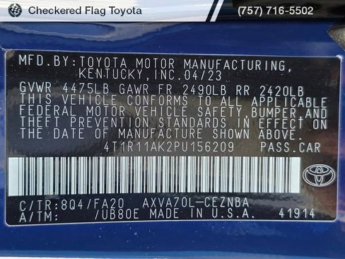 Used 2023 Toyota Camry LE w/ Convenience Package image 21