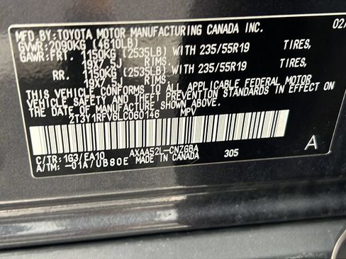 Certified 2020 Toyota RAV4 Limited FWD image 26