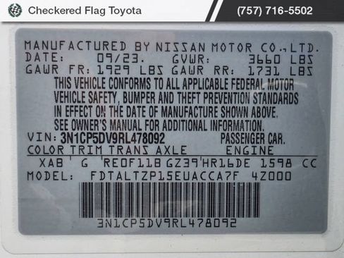 Used 2024 Nissan Kicks SR w/ SR Premium Package FWD image 49