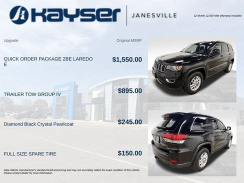 Used 2020 Jeep Grand Cherokee Laredo AWD/4WD image 2