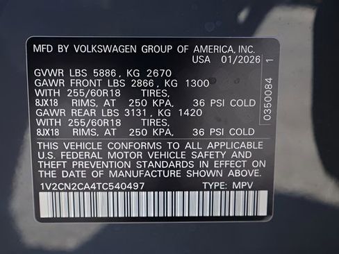 New 2026 Volkswagen Atlas Peak Edition AWD/4WD image 27