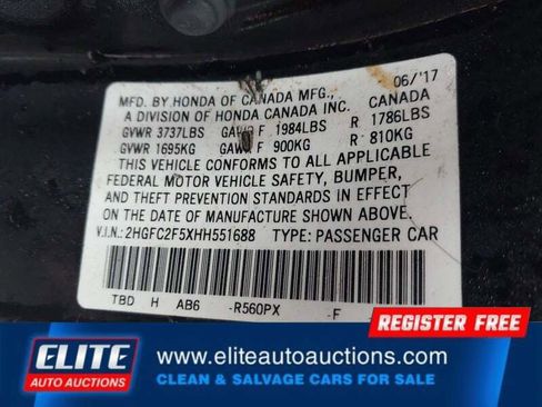 Used 2017 Honda Civic LX image 17