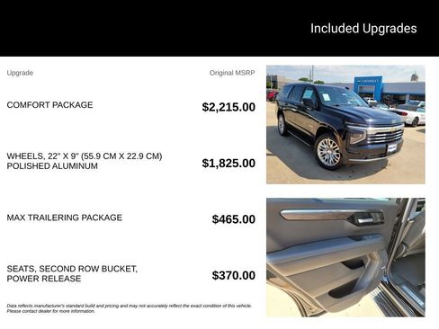 New 2026 Chevrolet Tahoe LT w/ Comfort Package RWD image 5
