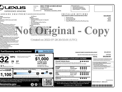 Used 2022 Lexus UX 200 image 53