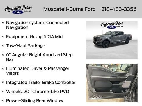 Used 2025 Ford F150 Lariat w/ Equipment Group 501A Mid AWD/4WD image 7