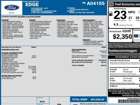 Used 2024 Ford Edge SEL w/ Convenience Package AWD/4WD image 2