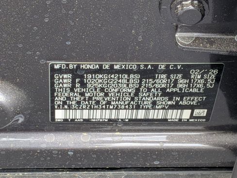 New 2026 Honda HR-V LX image 36