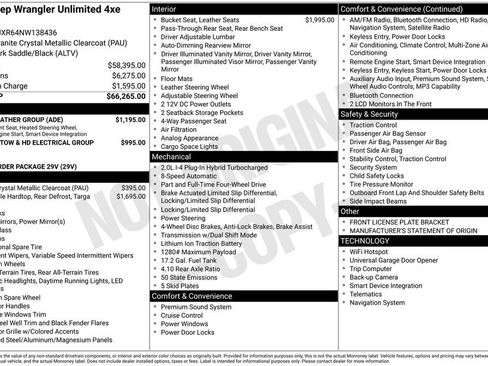 Used 2022 Jeep Wrangler Unlimited Rubicon 4xe w/ Cold Weather Group image 25