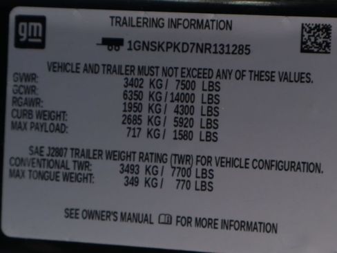 Used 2022 Chevrolet Tahoe Z71 AWD/4WD image 55