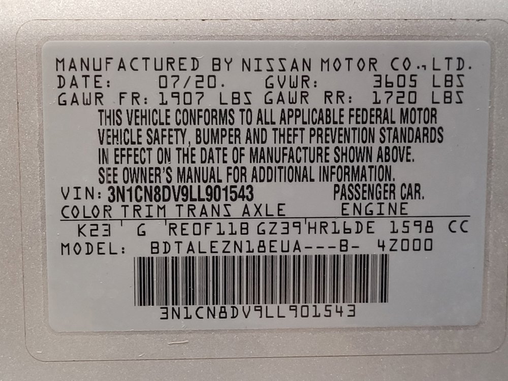 Used 2020 Nissan Versa S FWD image 33