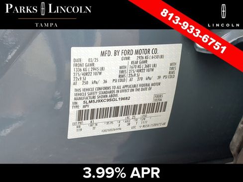 Certified 2025 Lincoln Aviator Black Label w/ Jet Appearance Package AWD/4WD image 37