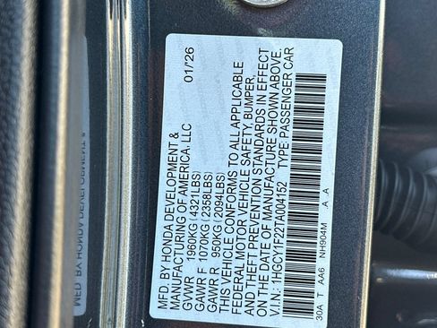 Certified 2026 Honda Accord LX image 34