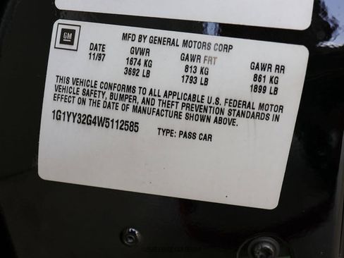Used 1998 Chevrolet Corvette Convertible w/ Memory Pkg RWD image 84
