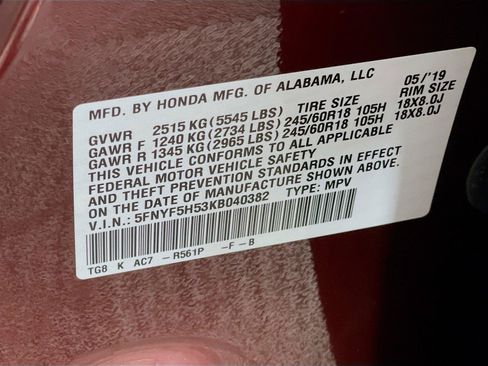 Used 2019 Honda Pilot EX-L image 35