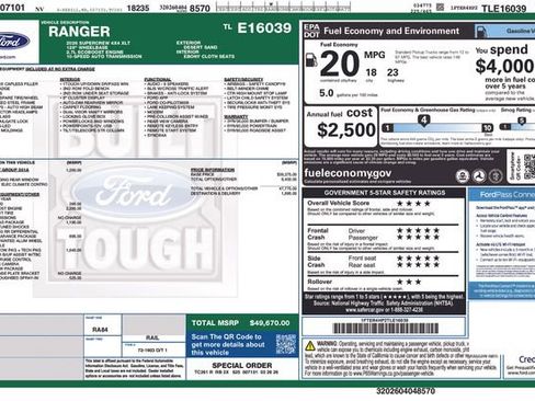 New 2026 Ford Ranger XLT AWD/4WD image 17