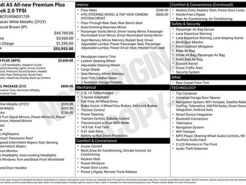 Certified 2025 Audi A5 2.0T Premium Plus w/ Premium Plus AWD/4WD image 41