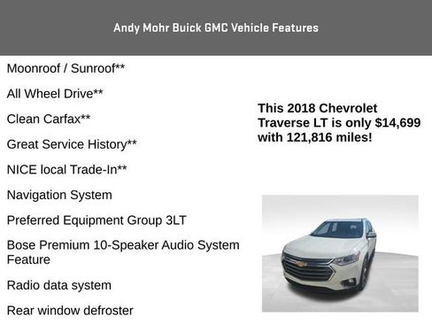 Used 2018 Chevrolet Traverse LT image 4