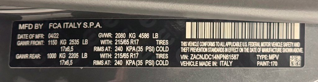 Used 2022 Jeep Renegade Trailhawk w/ Sun/Sound Group AWD/4WD image 30