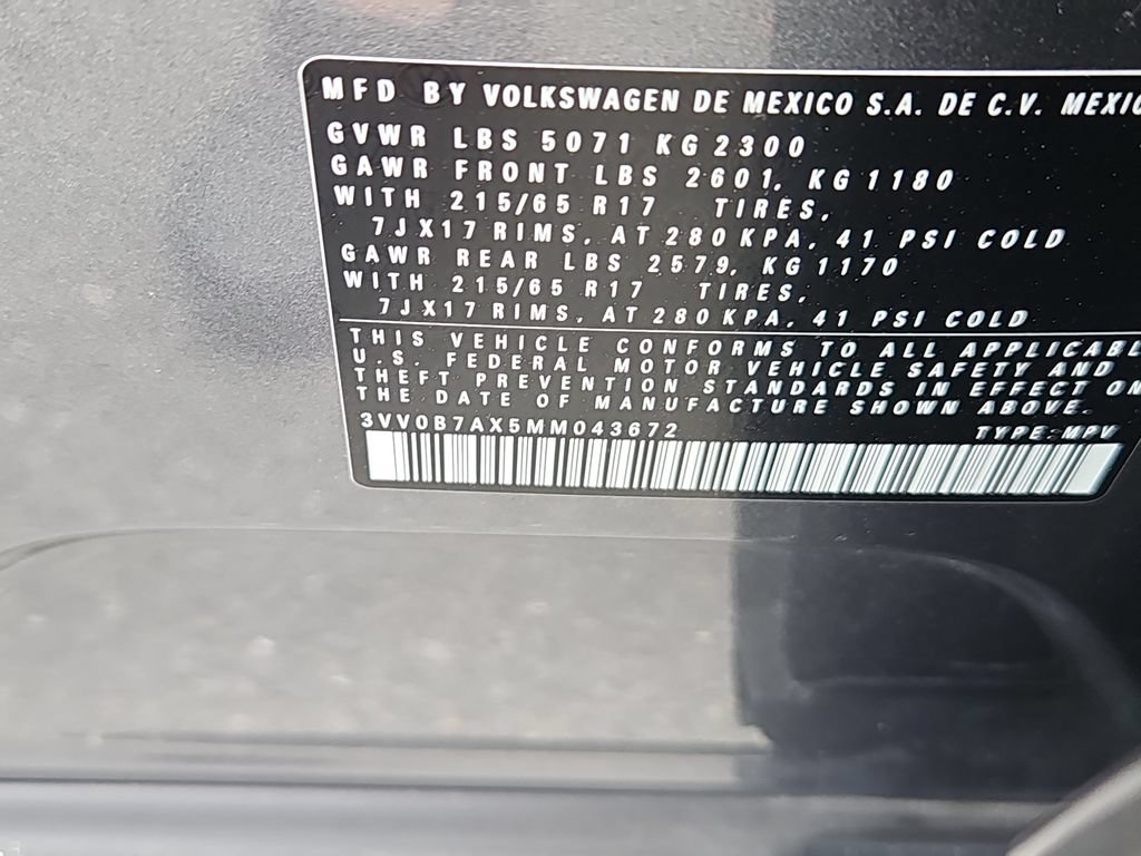 Used 2021 Volkswagen Tiguan S AWD/4WD image 9