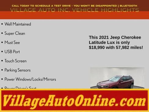 Used 2021 Jeep Cherokee Latitude Lux FWD image 8