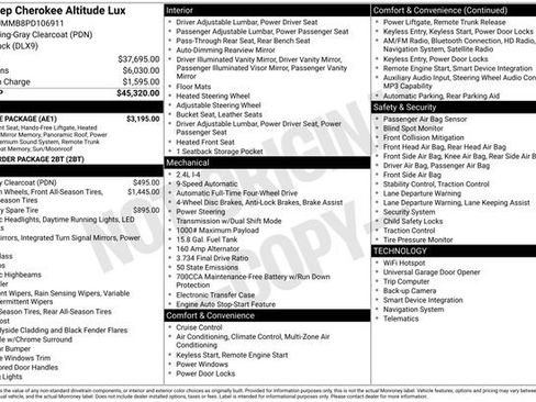 Used 2023 Jeep Cherokee Altitude Lux w/ Lux Elite Package AWD/4WD image 13