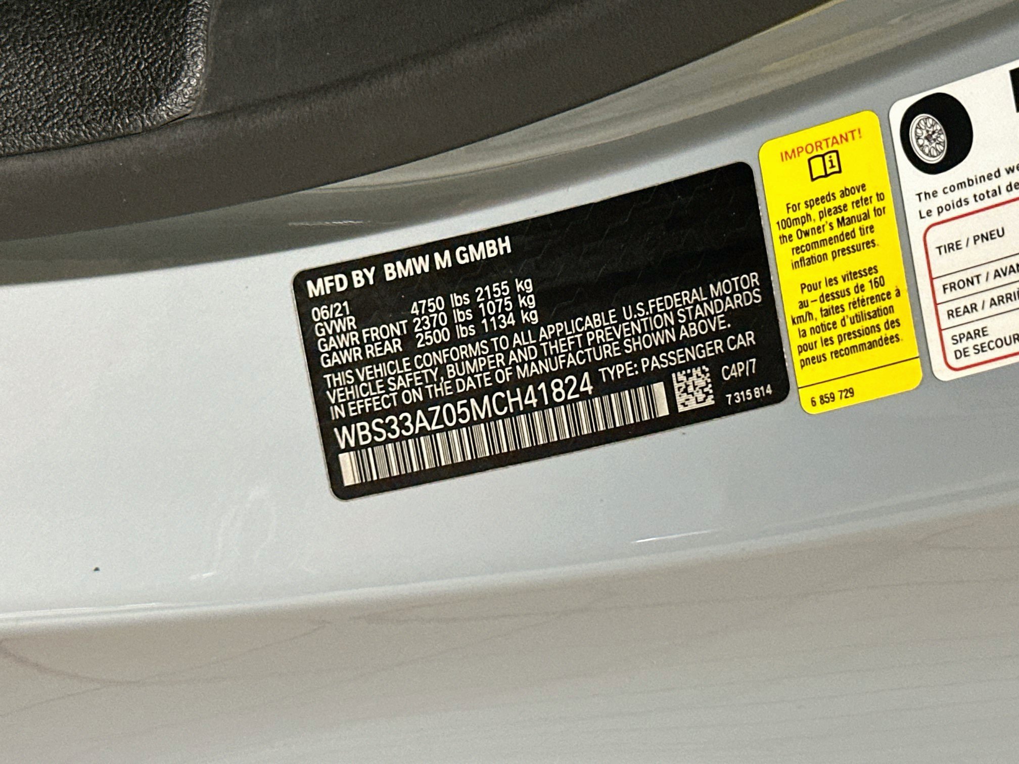 Used 2021 BMW M4 Competition w/ Executive Package RWD image 34