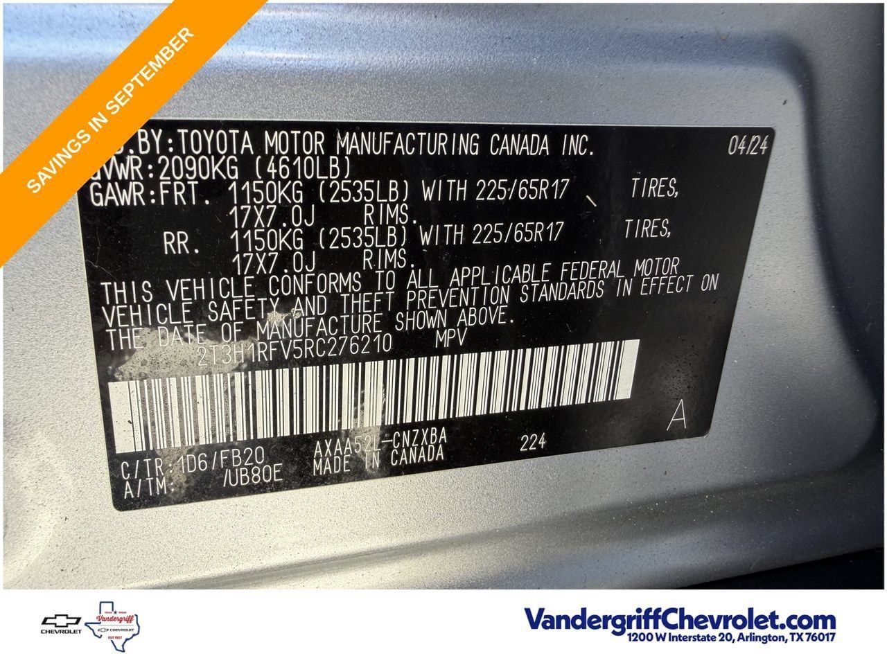 Used 2024 Toyota RAV4 LE FWD image 26