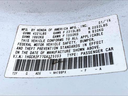 Used 2016 Honda Accord EX image 35