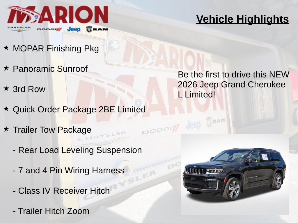 New 2026 Jeep Grand Cherokee L Limited w/ Trailer Tow Package AWD/4WD image 5