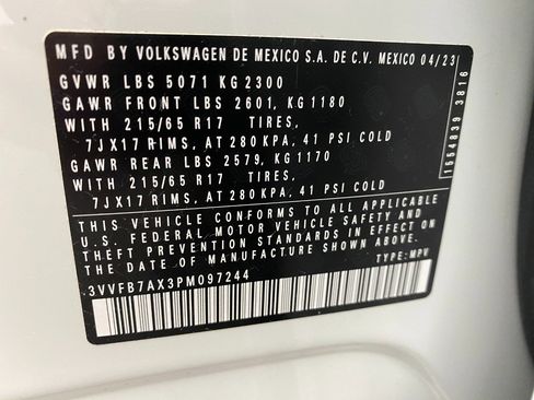 Certified 2023 Volkswagen Tiguan S image 29