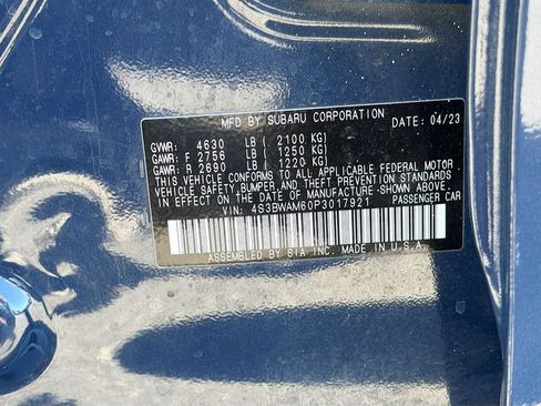 Used 2023 Subaru Legacy Limited AWD/4WD image 33