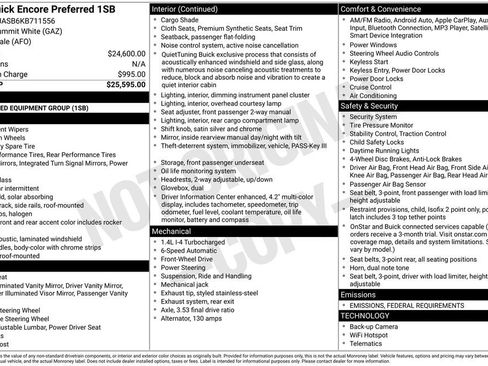 Used 2019 Buick Encore Preferred image 15