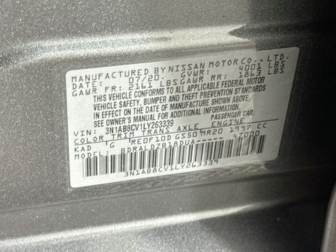 Used 2020 Nissan Sentra SV FWD image 36